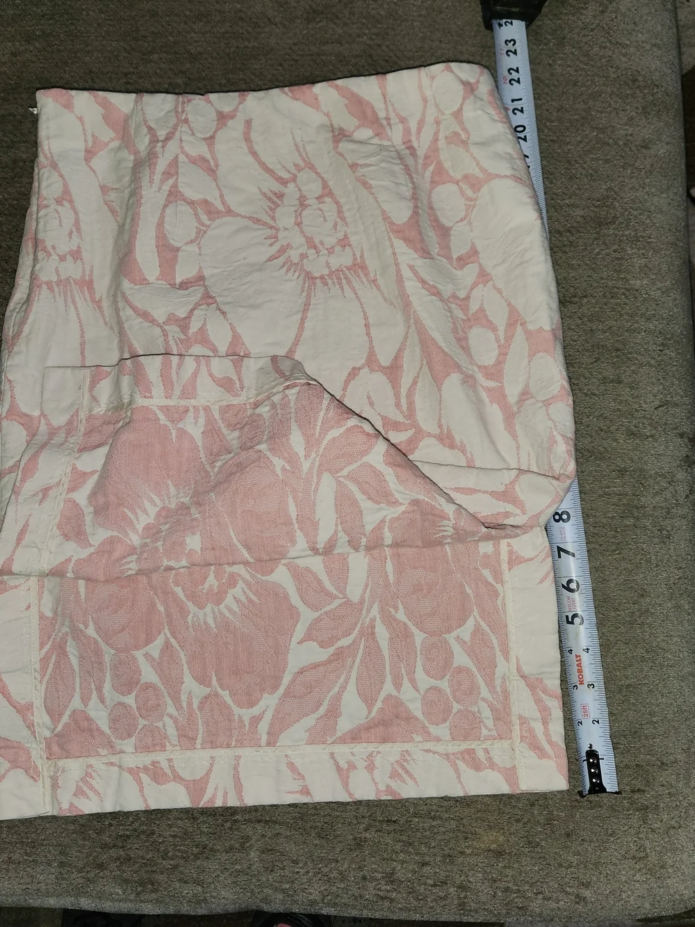 J. Crew Jacquard Pencil Skirt Floral Pink/white Size 8